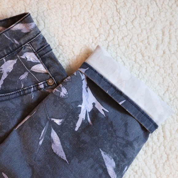 Free People Botanical Print Jeans - Picture 6 of 8